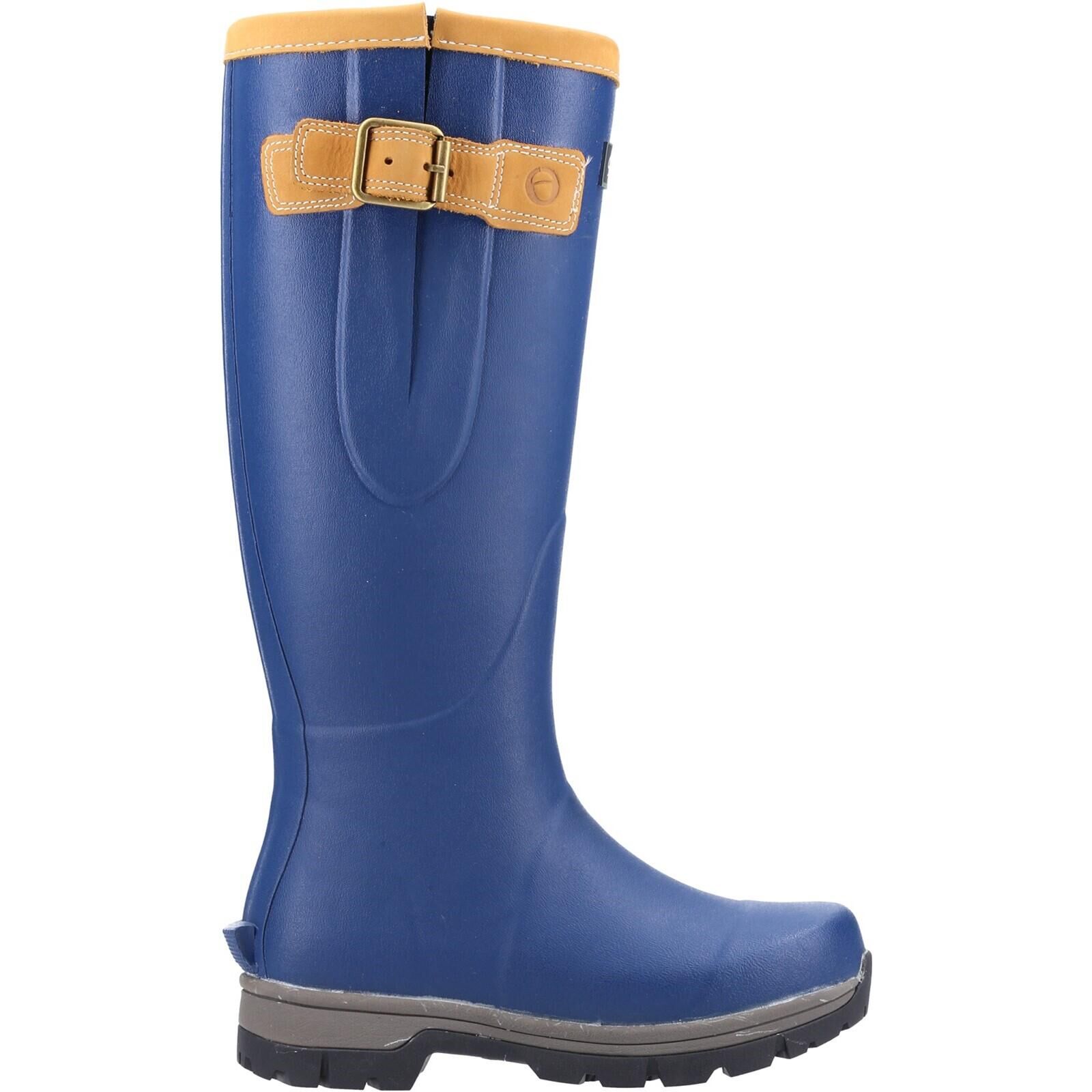 COTSWOLD Stratus Plain Rubber Wellingtons BLUE