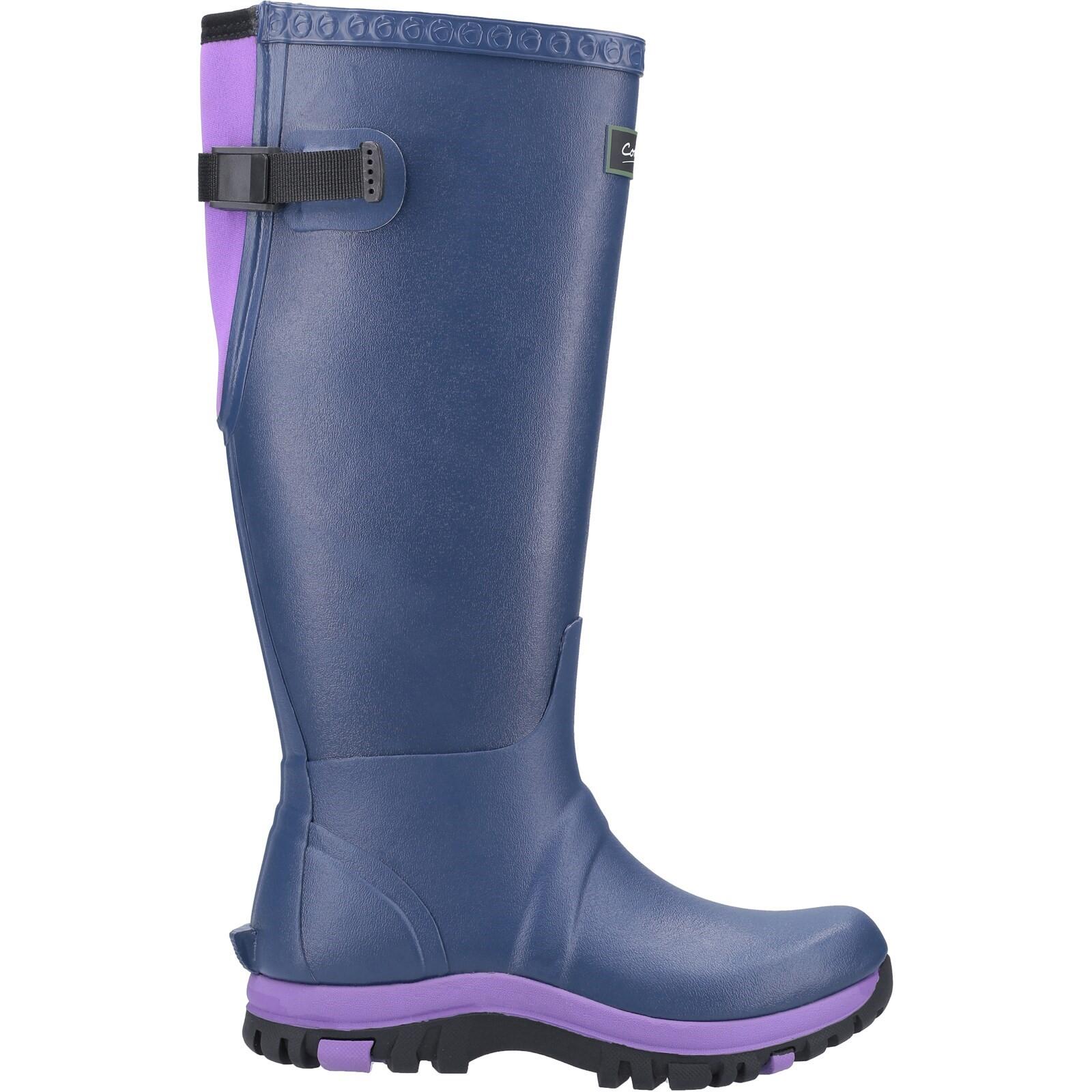 Realm Plain Rubber Wellingtons BLUE 1/4