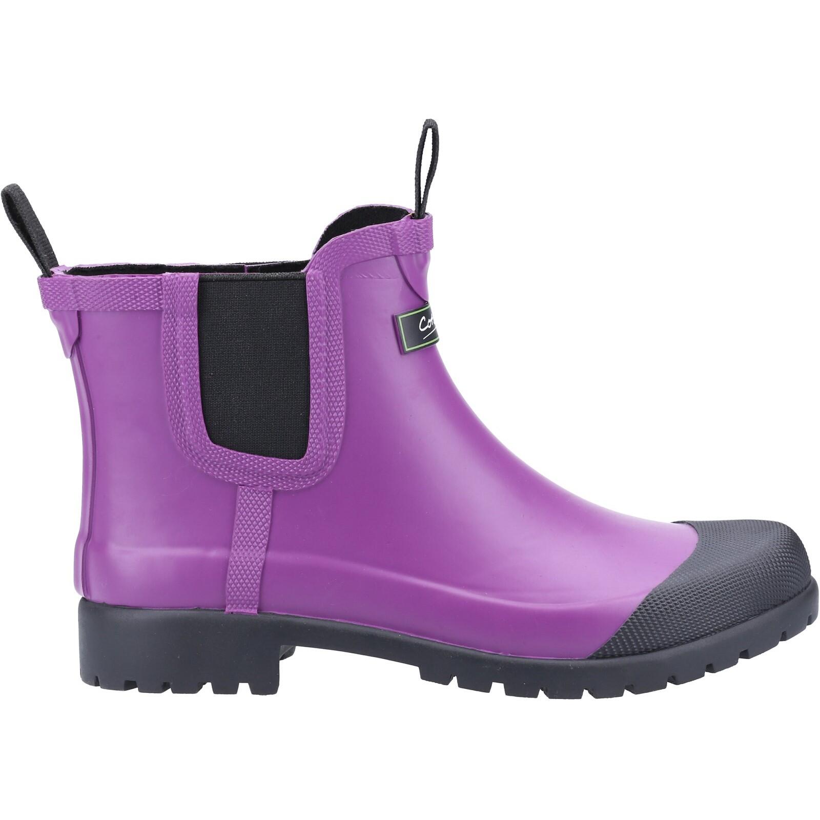 COTSWOLD Blenheim Plain Rubber Wellingtons Purple