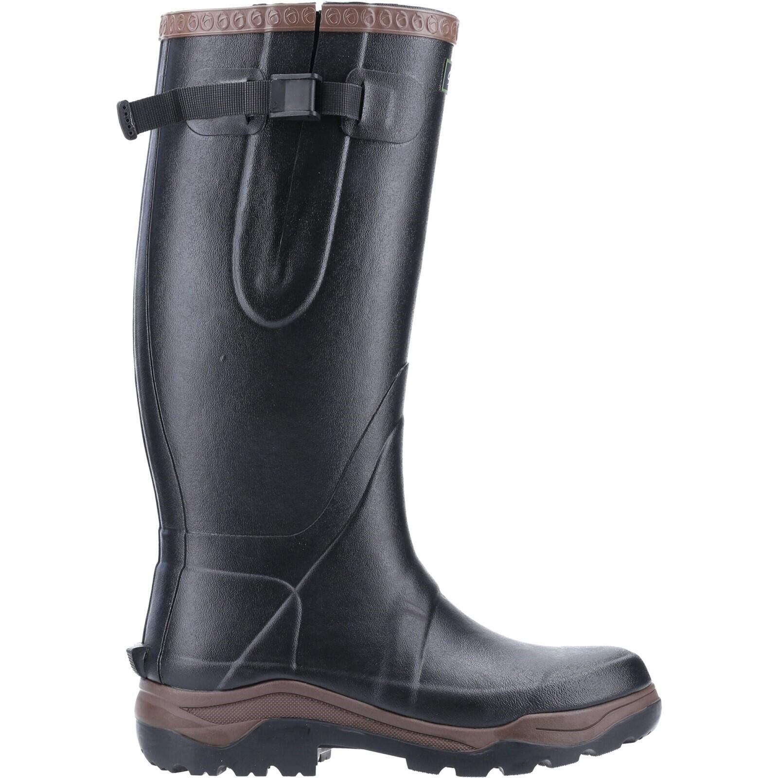 COTSWOLD Compass Plain Rubber Wellingtons BLACK