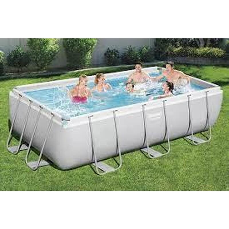 488 x 244 x 122 cm Bestway Power Steel Rectangle Piscine