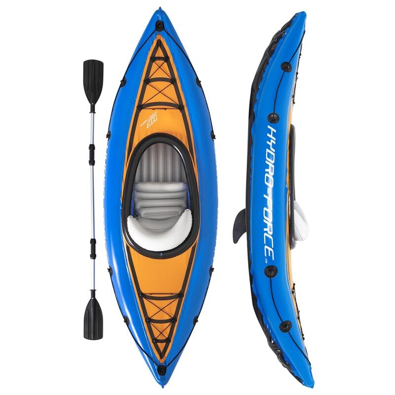 Kayak Hinchable Bestway Hydro-Force Cove Champion 275x81 cm Individual con Remo