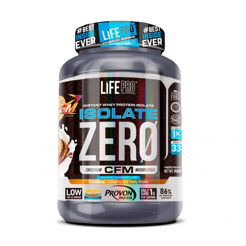 Whey isolate zero 1kg Life Pro | Verschiedene Geschmacksrichtungen