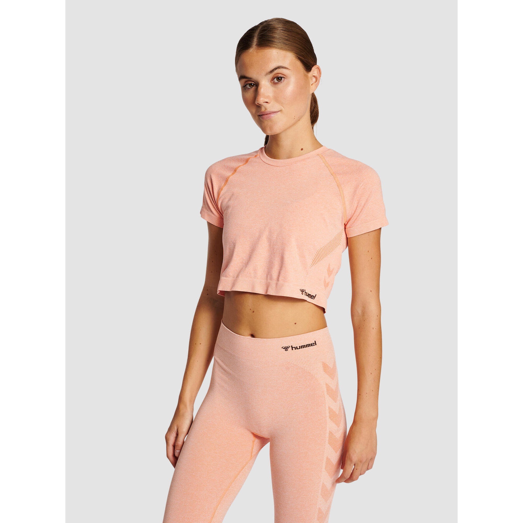 Hummel - Enfiler T-shirt Hmlci Femme Hummel - T-shirt Manches Courtes - Jaune|orange - 40 M - Decathlon