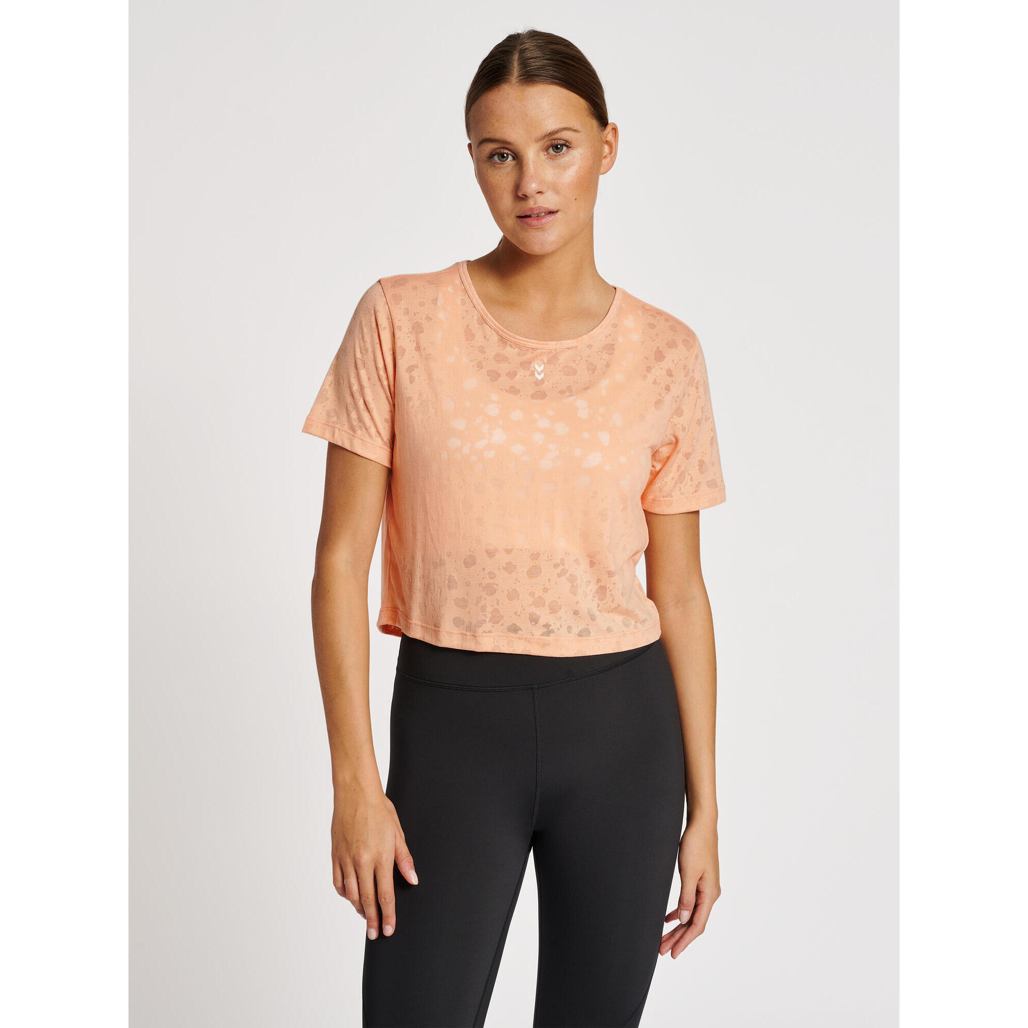 Hummel - Enfiler T-shirt Hmlmt Iris Femme Hummel - T-shirt Manches Courtes - Orange - 42 M/l - Decathlon
