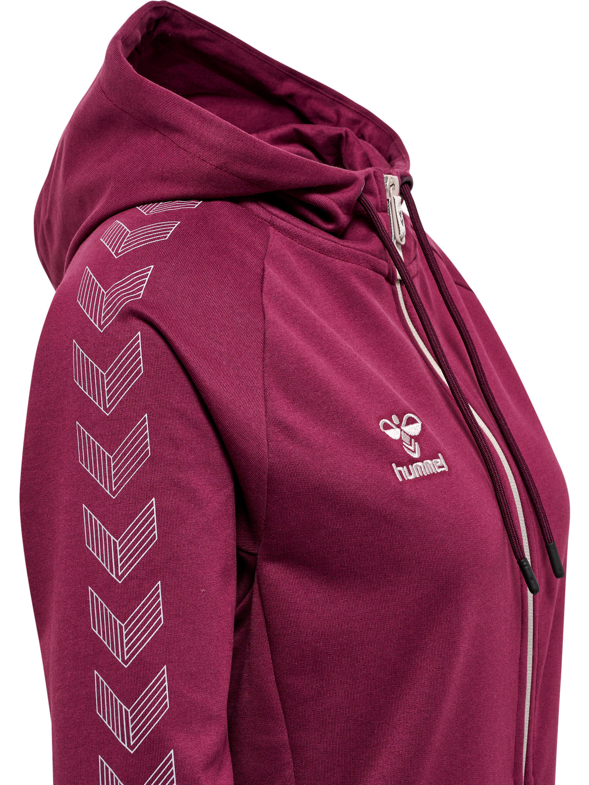 Sweatshirt mit Kapuze und Reißverschluss aus Baumwolle, Damen Hummel Move Grid 3/5