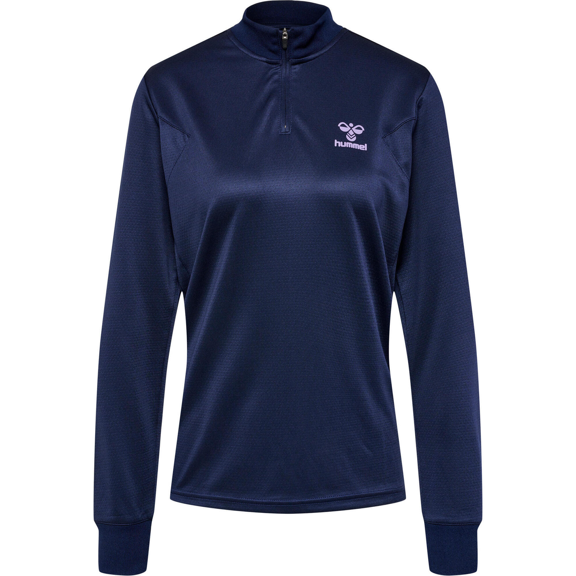 Hummel - Demie-fermeture Éclair Zip Combinaison Hmlstaltic Football Femme Hummel - Sweat-shirt - Bleu - 42 M/l - Decathlon
