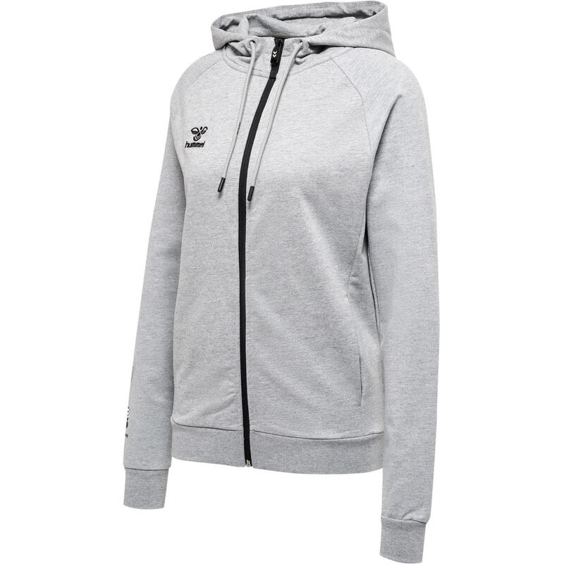 Hummel Hoodie Hmlmove Grid Cot. Zip Hoodie Woman