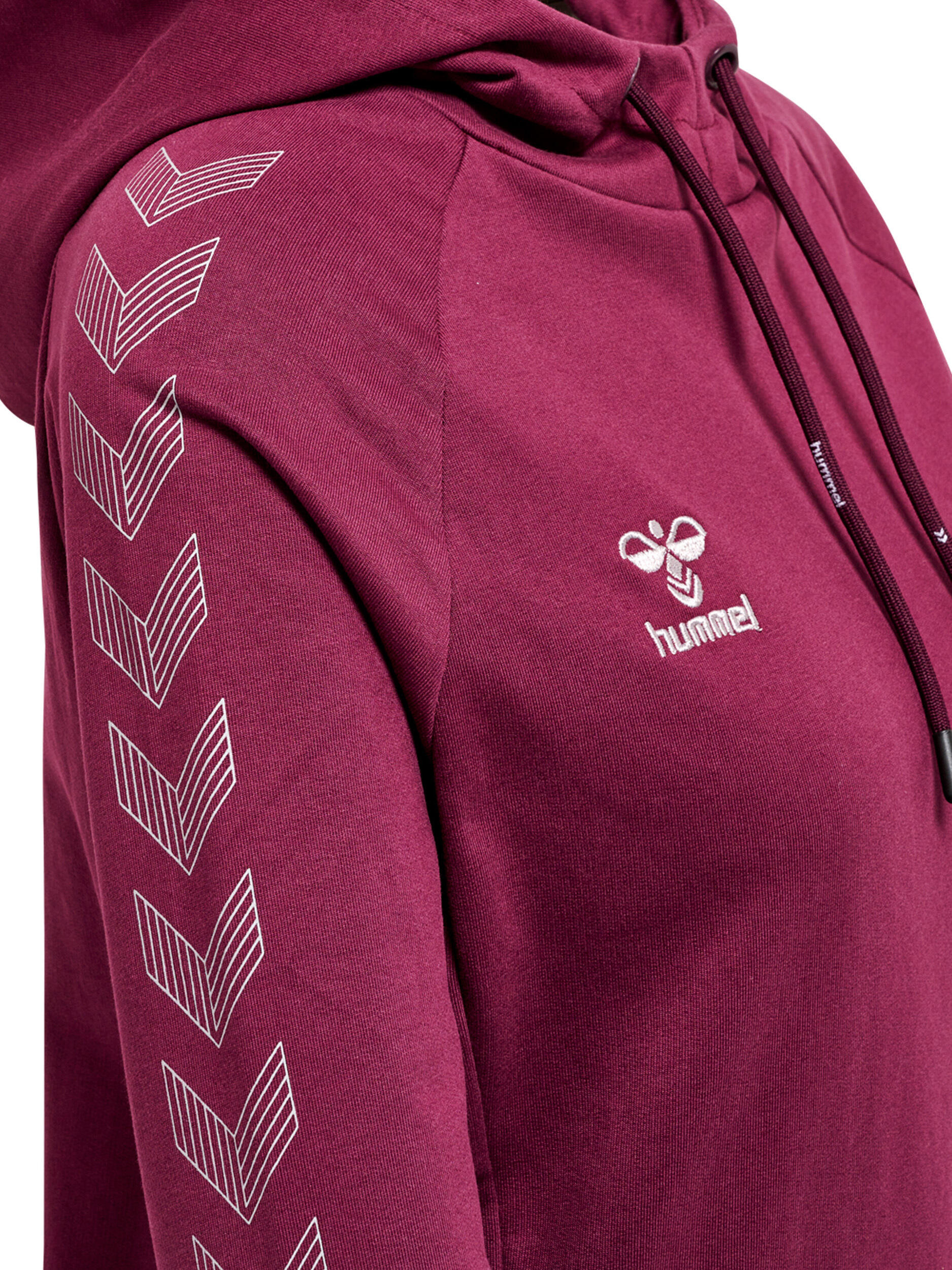 Felpa donna in cotone con cappuccio Hummel Move Grid 3/7