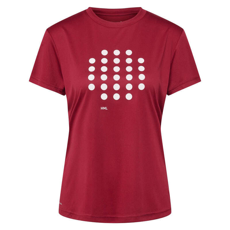 T-Shirt Hmlcourt Paddeltennis Damen Leichte Design Schnelltrocknend Hummel