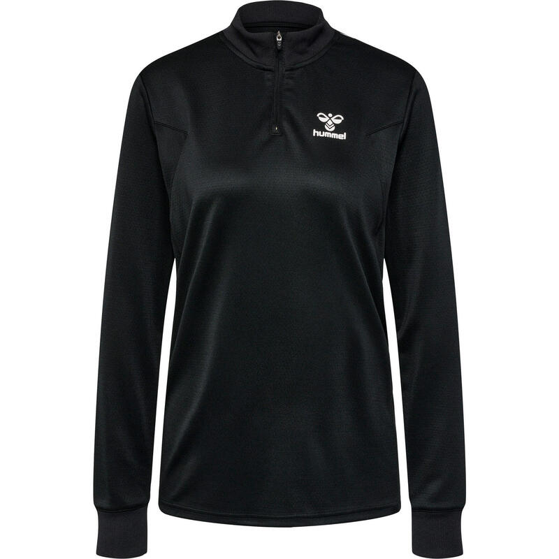 Sudadera Hmlstaltic Poly Half Zip L/S Mujer Cuello Cremallera