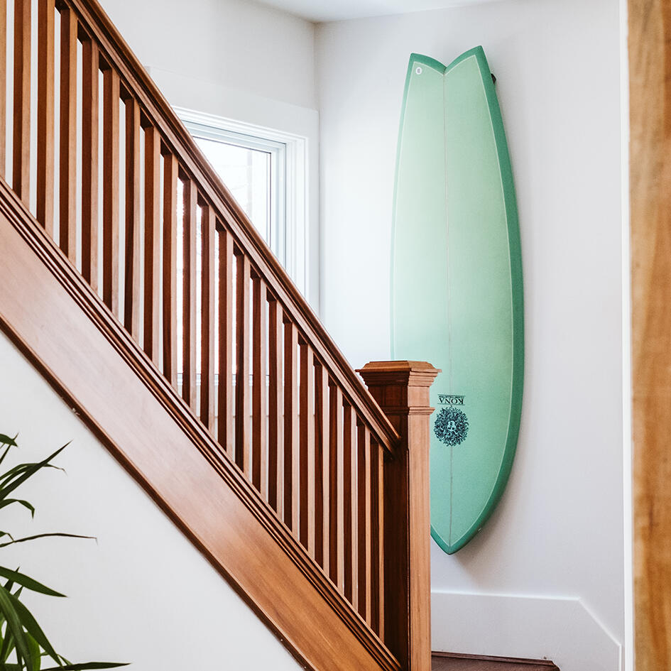 Surfboard Wandhalterung aus Acryl fürs FCS II System 2/3