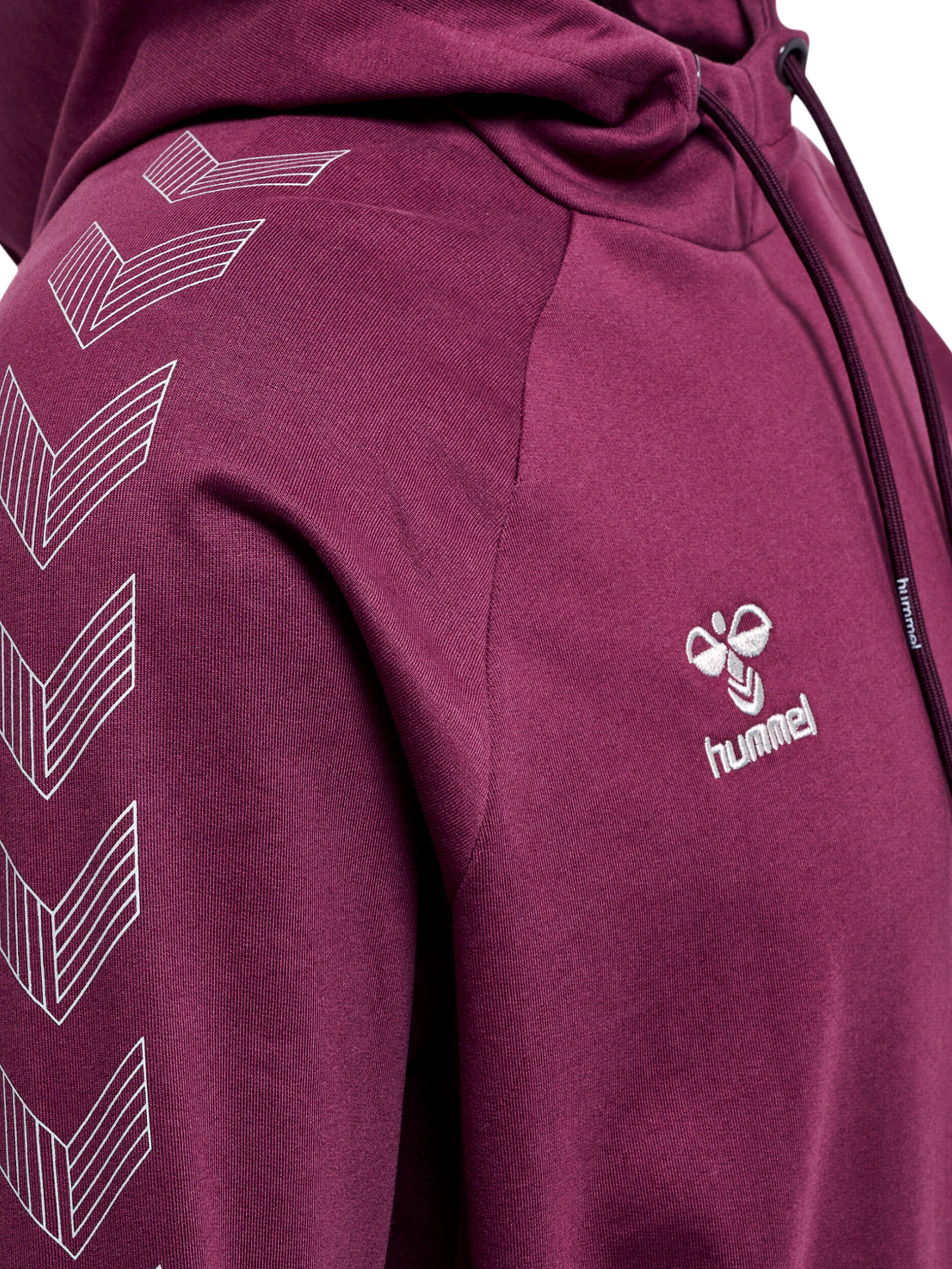 Felpa con cappuccio in cotone Hummel Move Grid 3/7