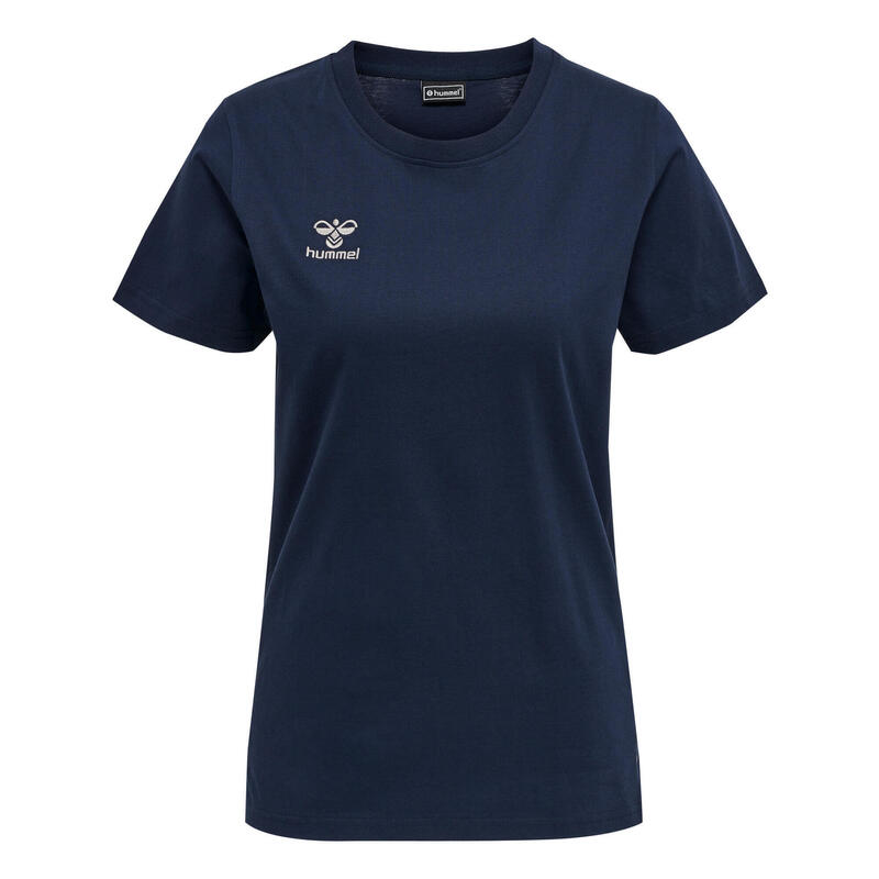 Hmlmove Grid Cot. T-Shirt S/S Woman T-Shirt Manches Courtes Femme