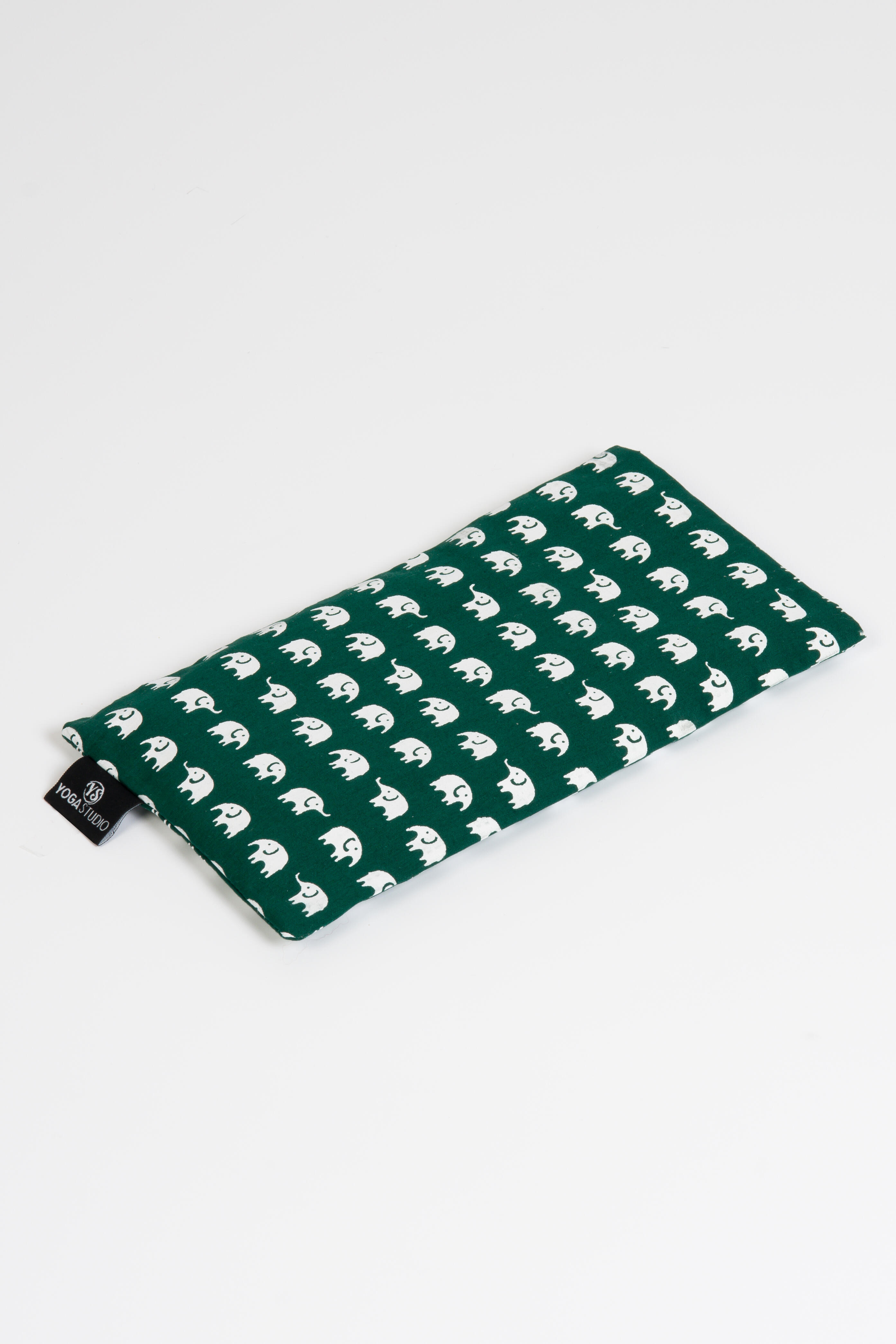 Yoga Studio Linseed Eye Pillow - Green Elephant 1/2