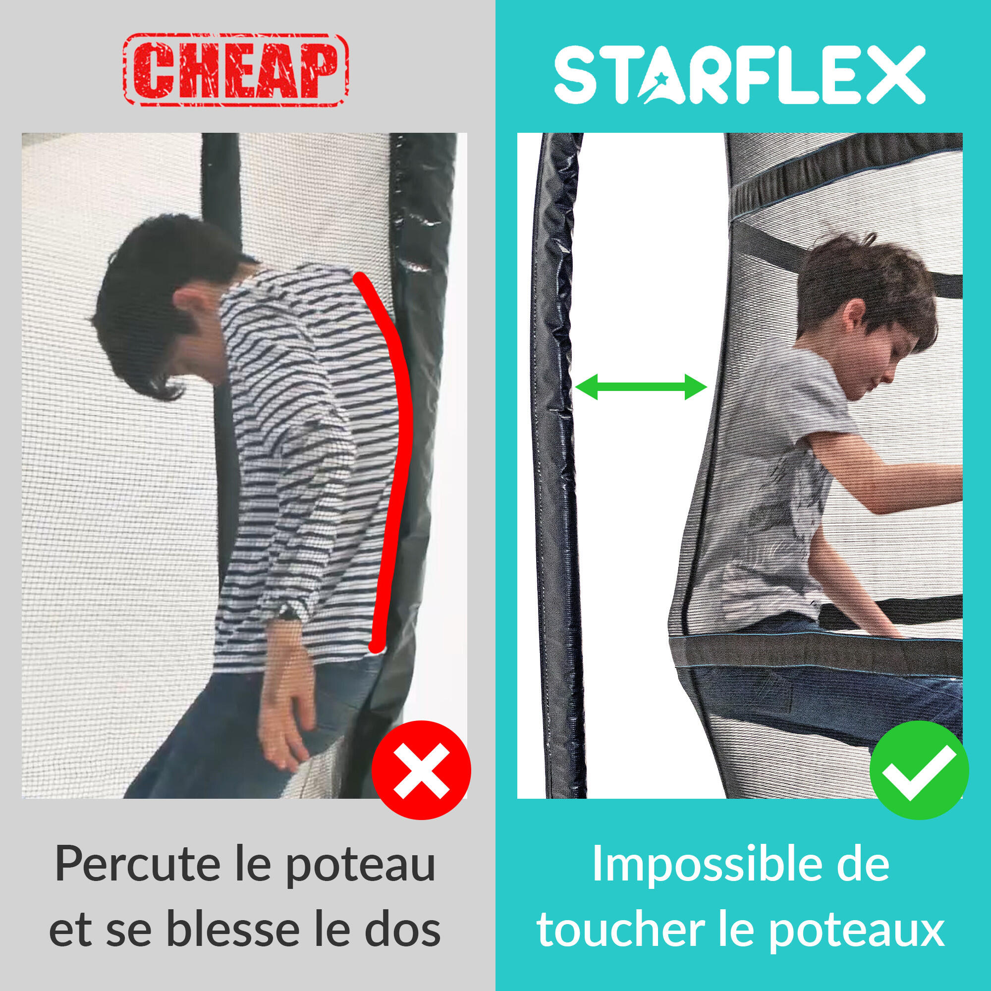Trampoline Starflex Pro - Doorsnede 370 cm 3/7