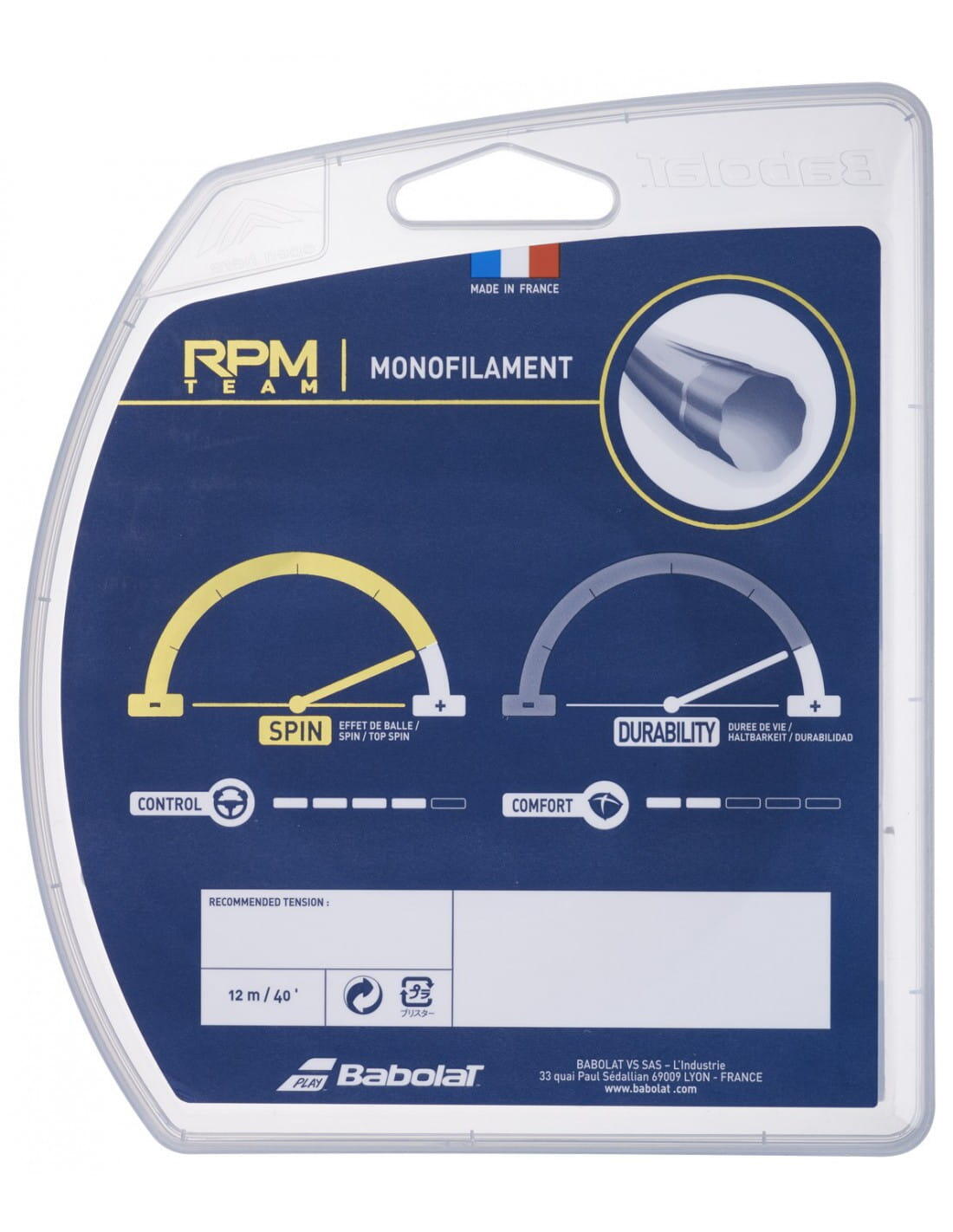 BABOLAT RPM TEAM 12 m 2/3