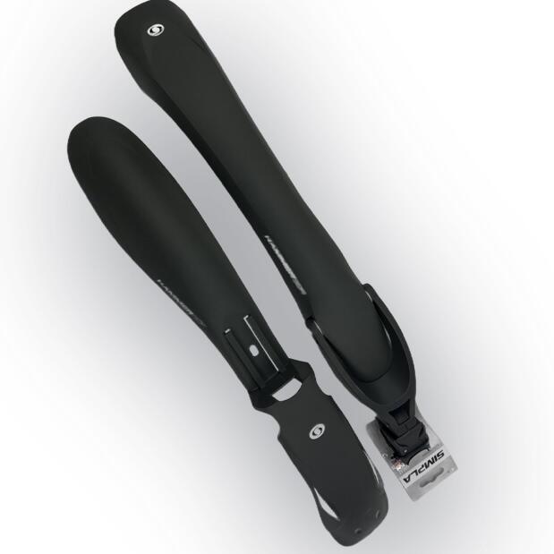Błotniki przód+tył Simpla HAMMER 24-29"  tytanowe/białe odblaski