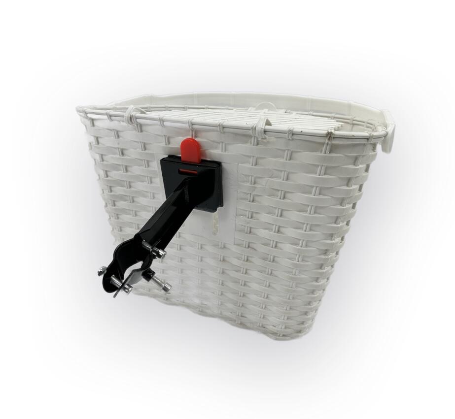 Kosz plastikowy na wspornik z systemem  "Click"  biały