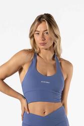 Brassière Fitness Halter Bleu Clair