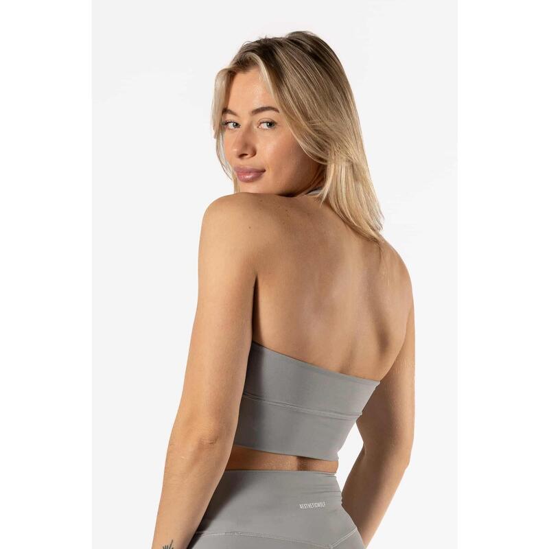 Brassière Fitness Halter Bleu Gris