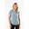 Active Zacht en Ademend Fitness T-Shirt voor Dames Denim Blauw