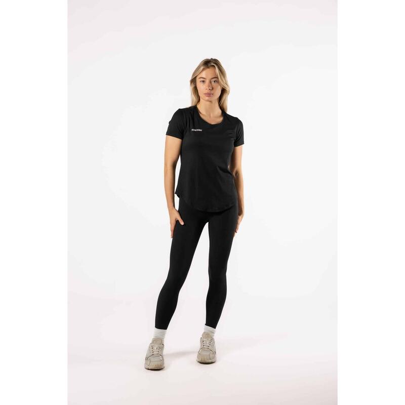 Active Respirant T-Shirt Fitness Femme Noir