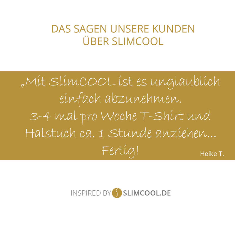 SlimCOOL PowerScarf|Abnehmen durch Kühlung|CryoShapewear fördert Fettverbrennung