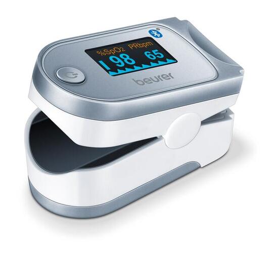 Über Bluetooth verbundenes Pulsoximeter Beurer PO 60 BT