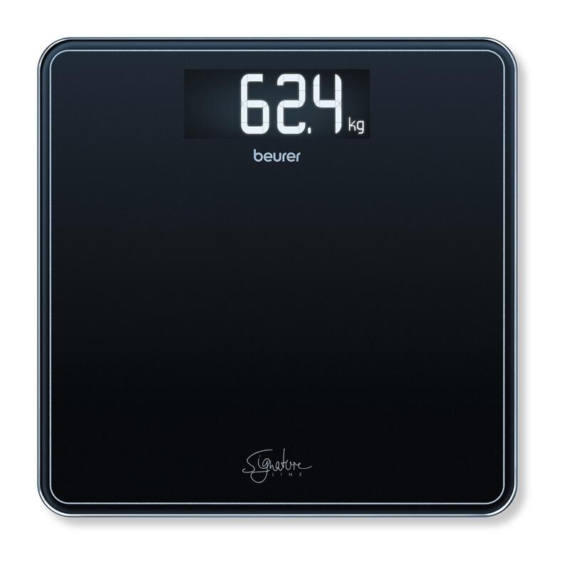 Beurer GS10 Bilancia Pesapersona Digitale In Vetro Con Effetto Glitter, Portata 180kg, Colore Silver