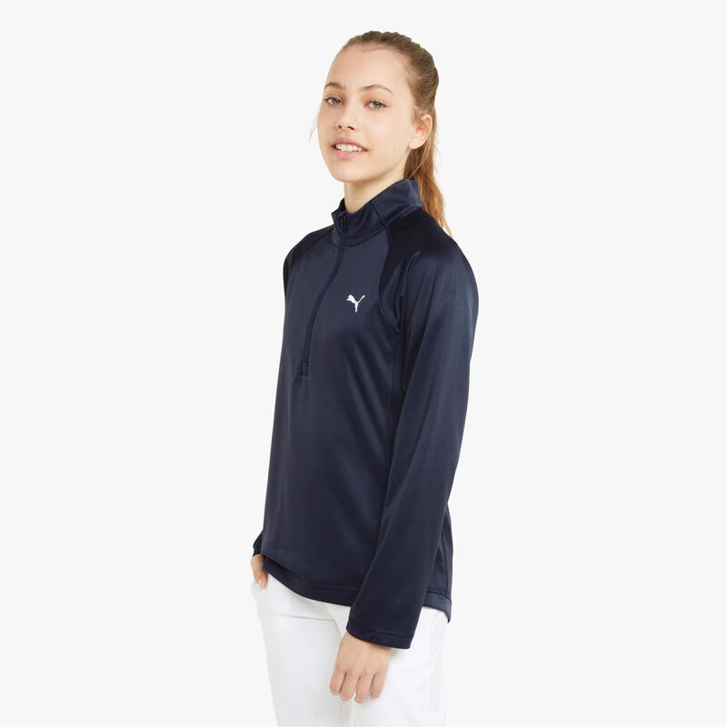 Casaco PUMA criança Quarter Zip - Navy Blazer