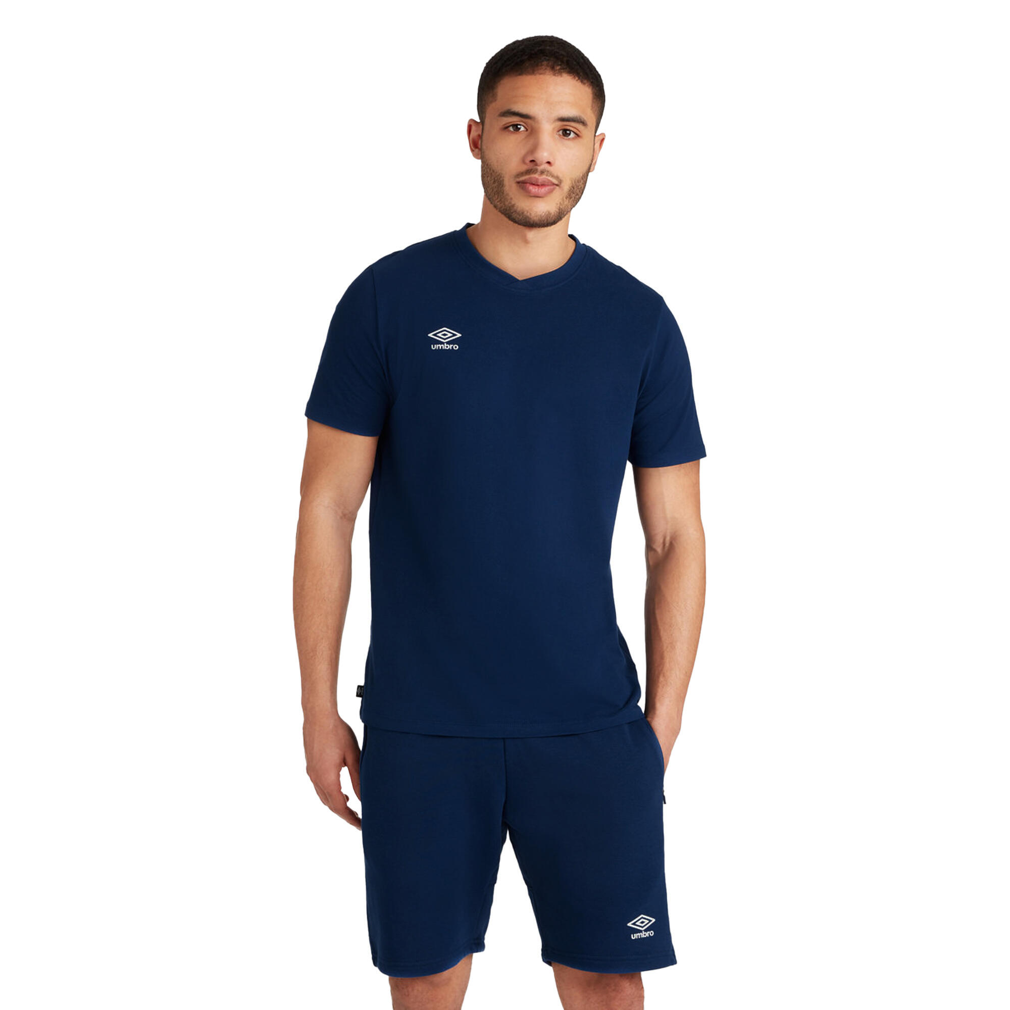 Mens Club Leisure TShirt (Navy/White) 4/4