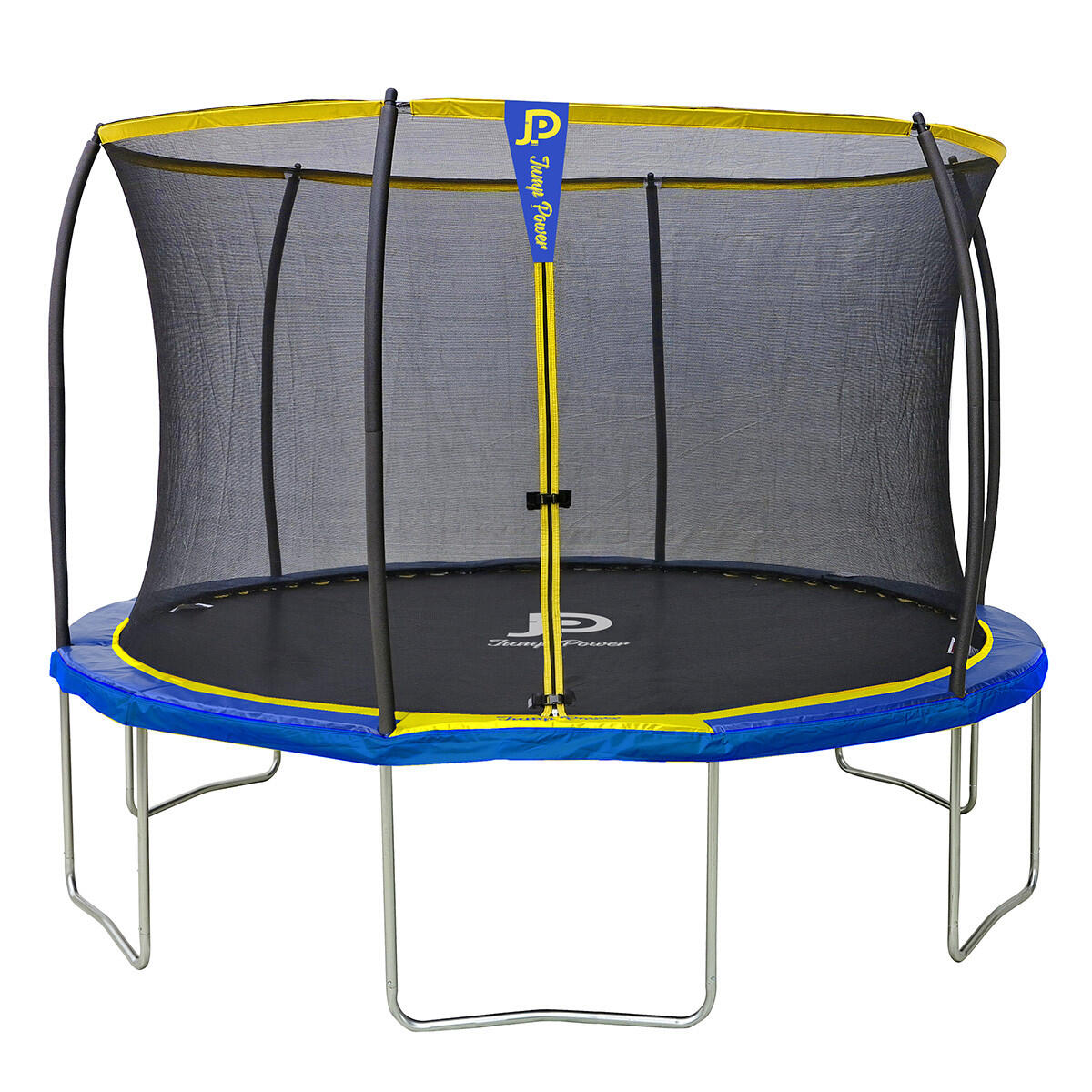 Jump Power - Trampoline Jump Power - Diamètre 370 Cm - Trampoline - Bleu|jaune - Taille Unique - Decathlon
