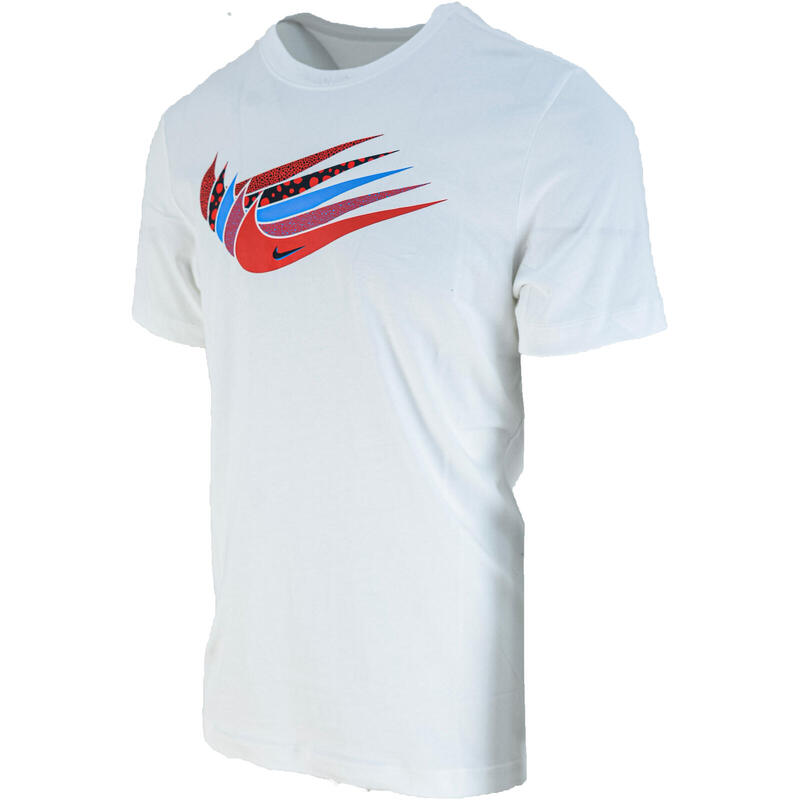 T-shirt uomo nike nsw mo swoosh tee % cotone-bianco-dn-