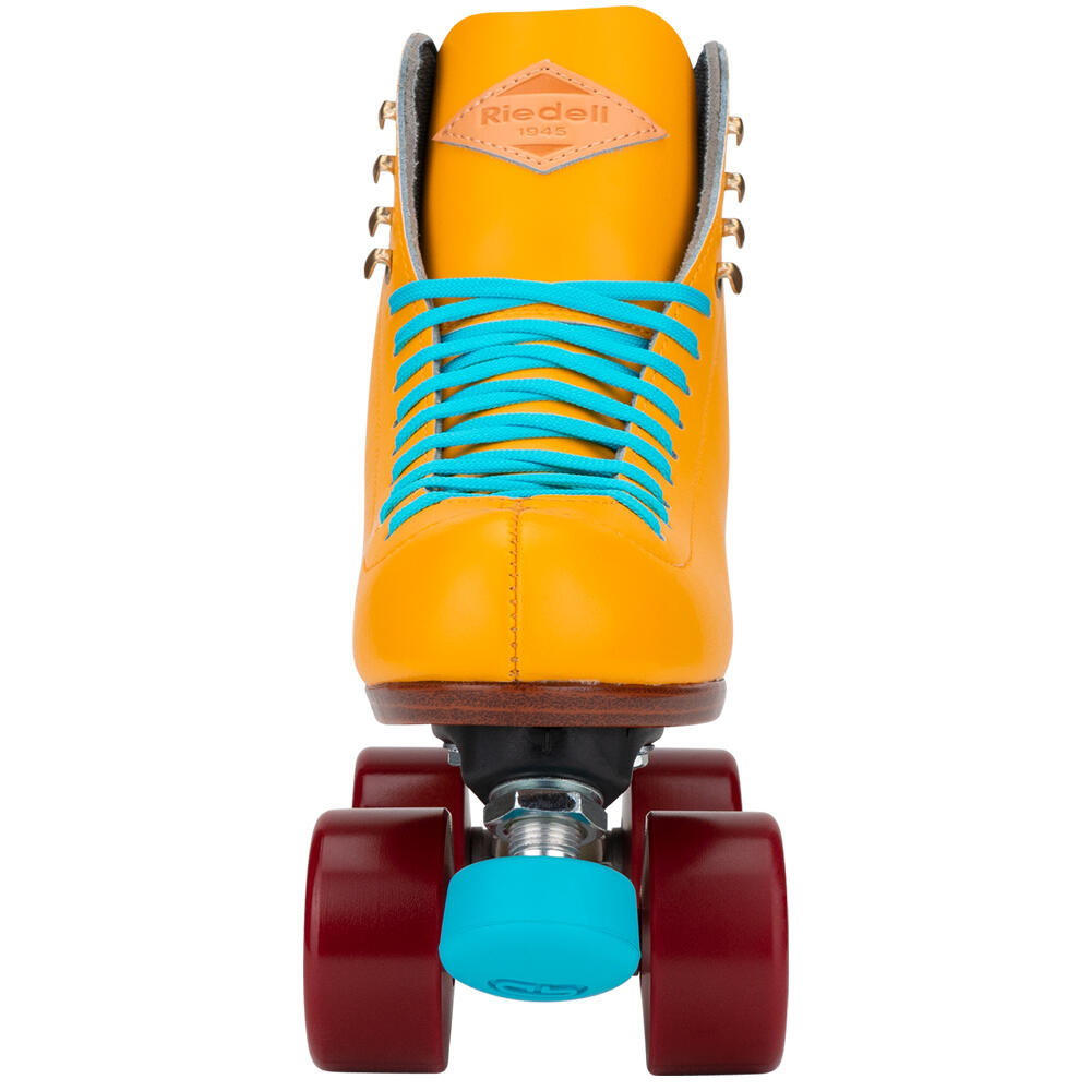 RIEDELL CREW OUTDOOR HIGH TOP QUAD ROLLER SKATES WITH ZEN WHEELS – TURMERIC 3/5