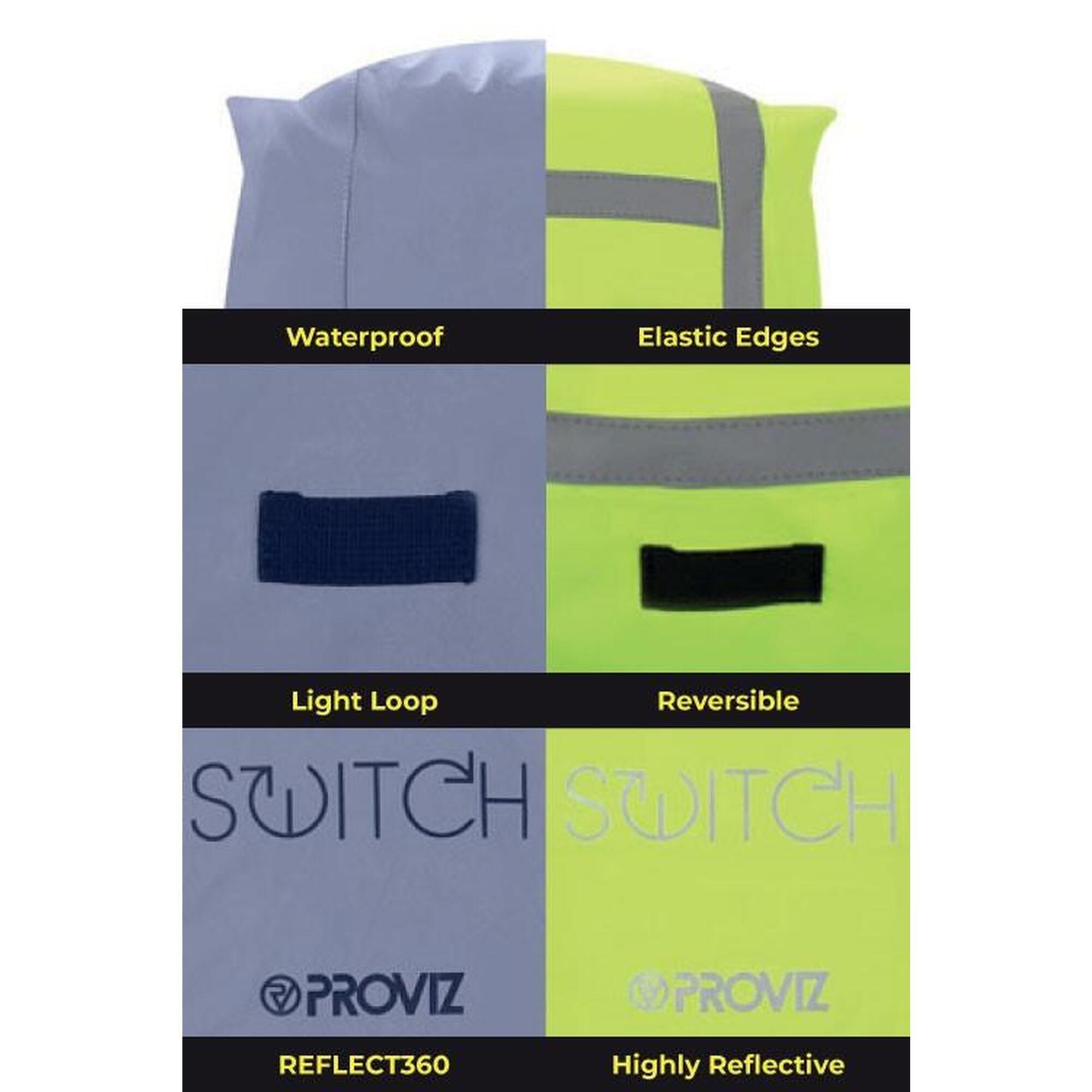SWITCH COVER Copri zaino reversibile, fluorescente/riflettente - 35 L 4/5