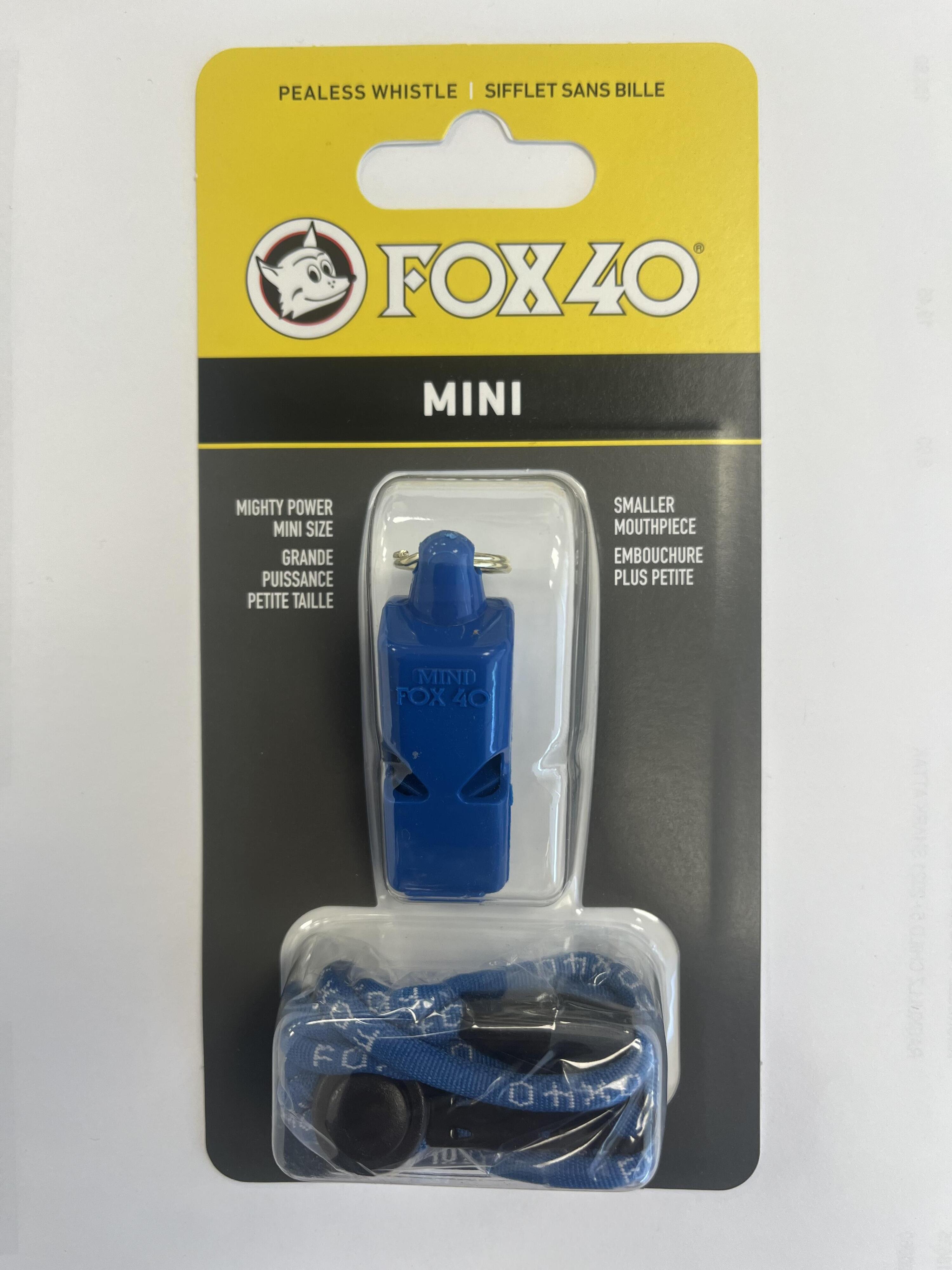Apito 40 Mini Raposa Azul Com Cordão 3/3