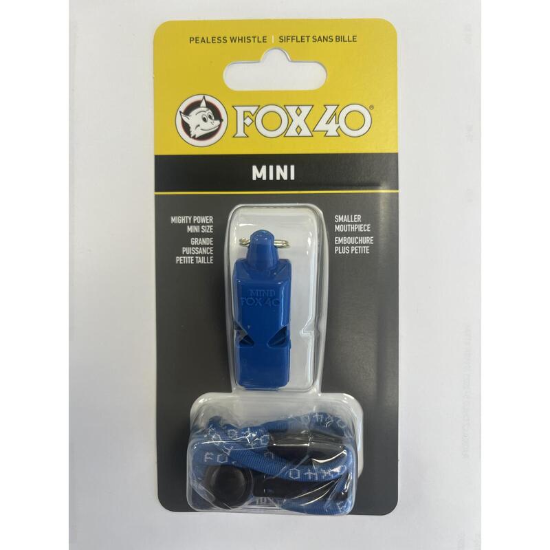 Silbato 40 Mini Fox Azul Con Cordon