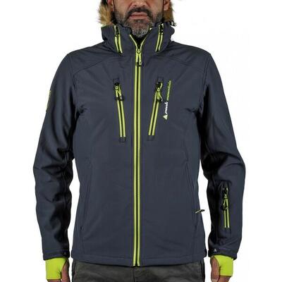 Softshell jas met imitatiebont peak mountain casada