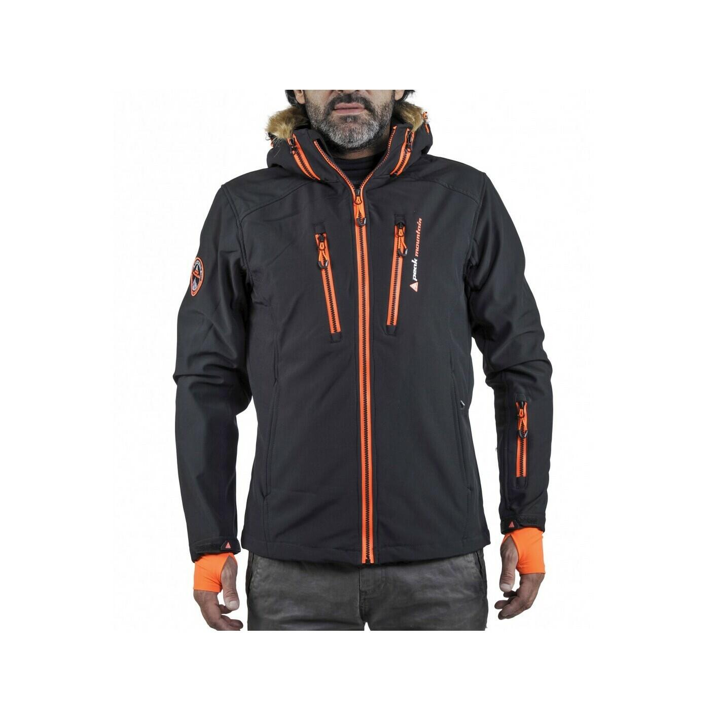 PEAK MOUNTAIN Tweedehands - Softshell jas met nepbont Peak Mountain Casada