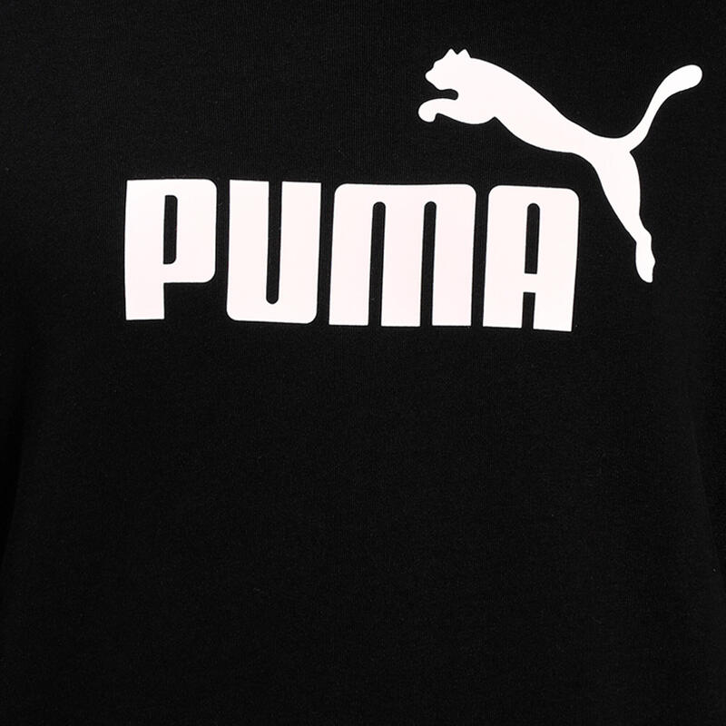 Essentials Big Logo Sweatshirt mit Rundhalsausschnitt Herren PUMA Black