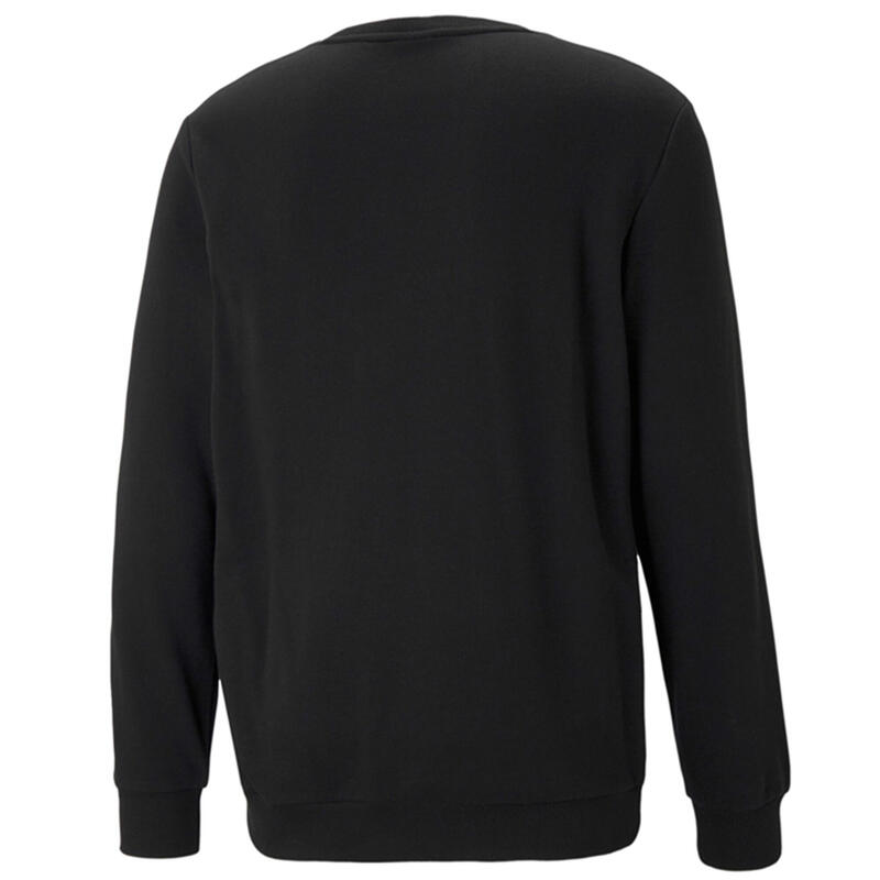 Essentials sweater met ronde hals en groot logo voor heren PUMA Black