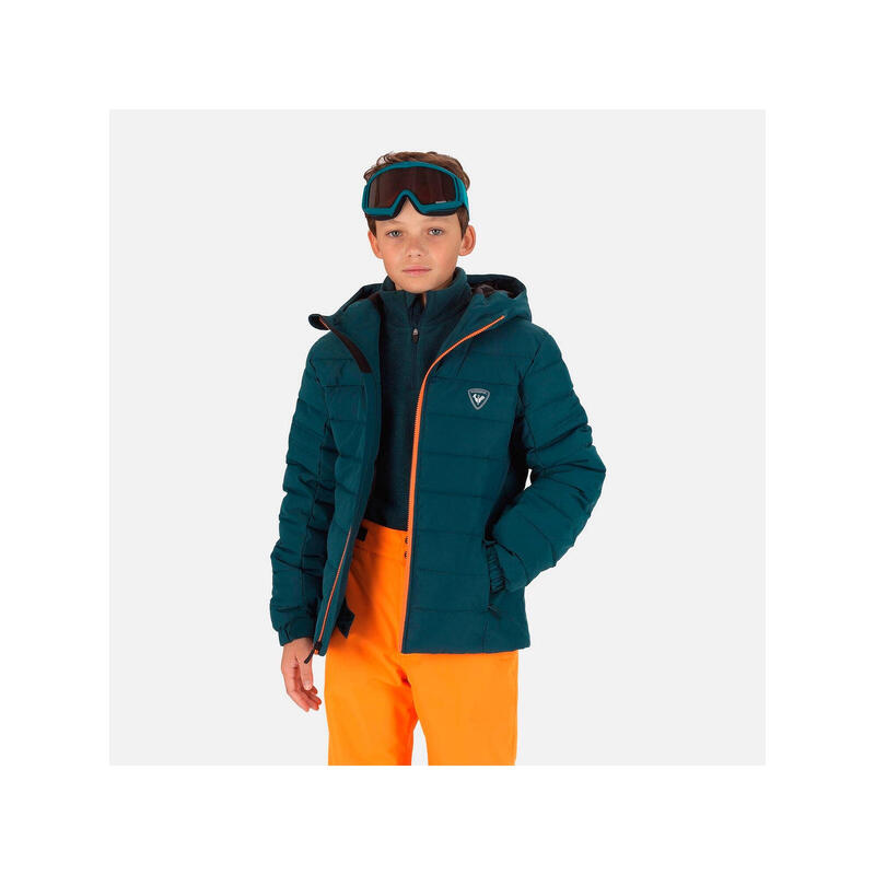 Kurtka narciarska chłopięca ROSSIGNOL Boy Rapide Jkt zielona