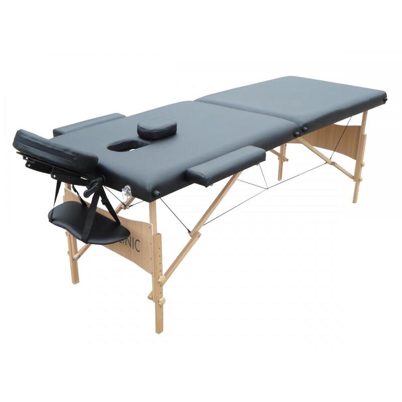 Camilla fisioterapia plegable, Reposacabezas, Portátil, Aluminio, 186x60  cm, Azul