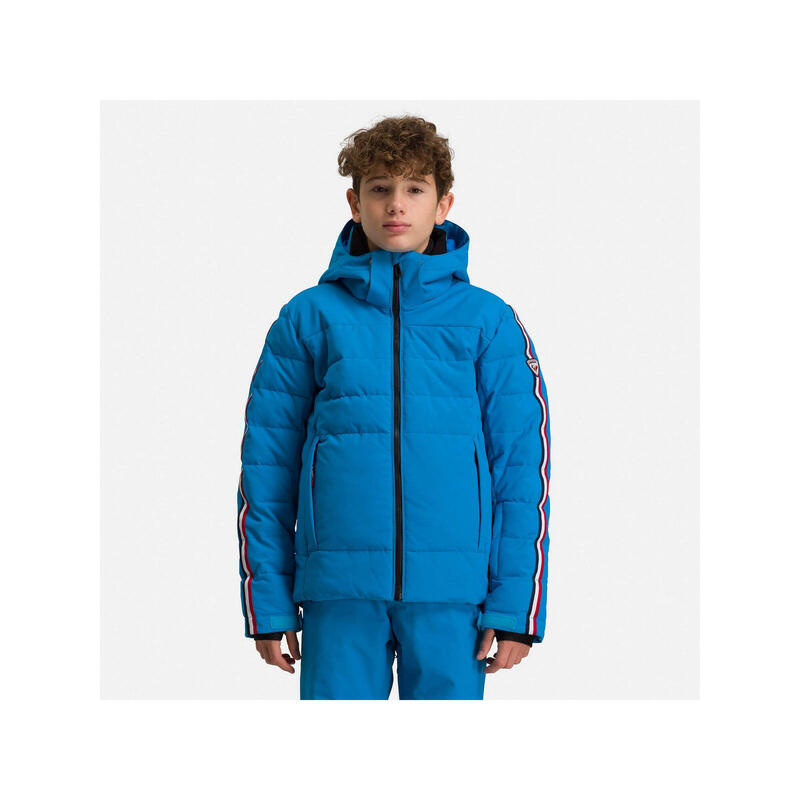Kurtka narciarska chłopięca ROSSIGNOL Boy Hiver Polydown Jkt niebieska