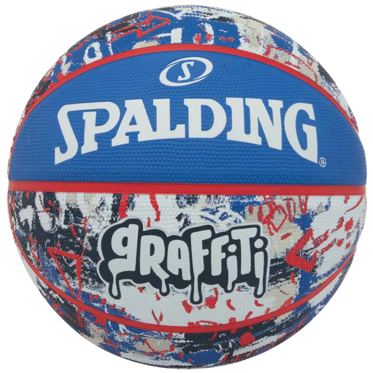 Spalding - Ballon De Basket Graffiti Ball - Ballon De Basket - Bleu|rouge - 7 - Decathlon