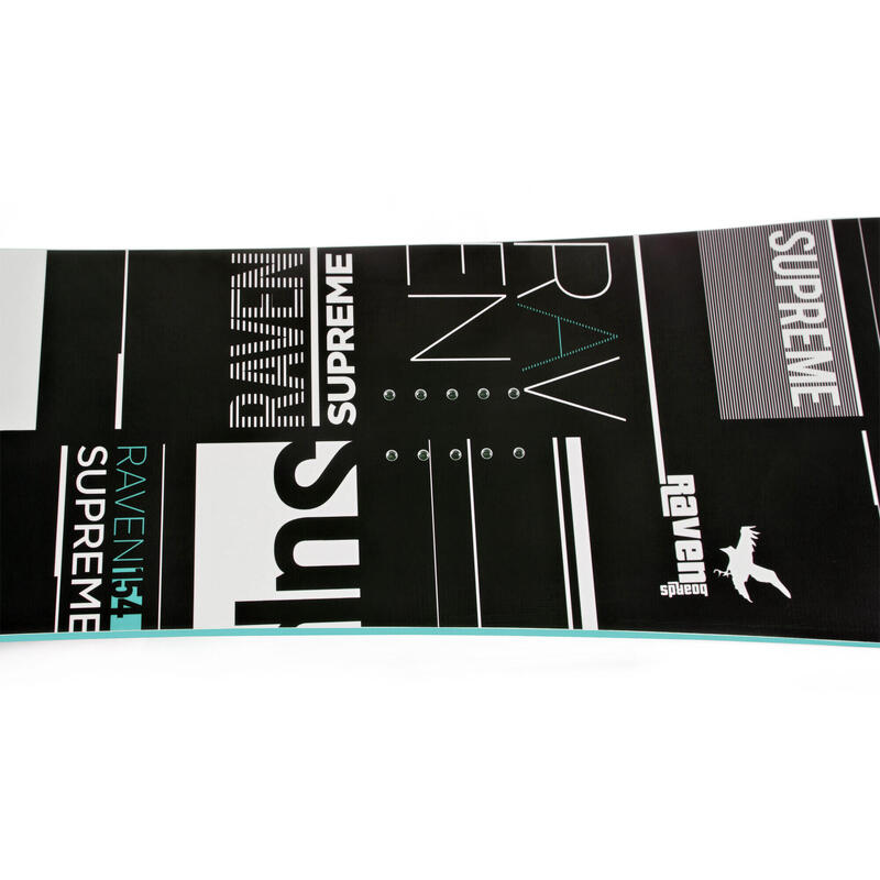 Snowboard Raven Supreme Negru/Turcoaz, Dame