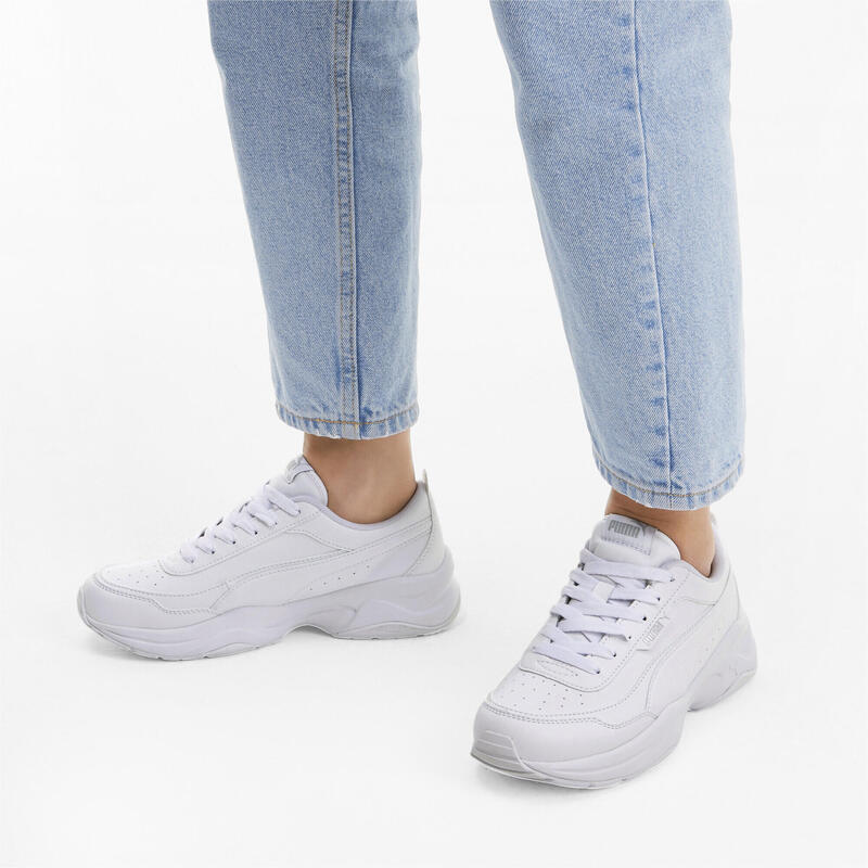 Cilia Mode Sneakers Damen PUMA White Silver Gray