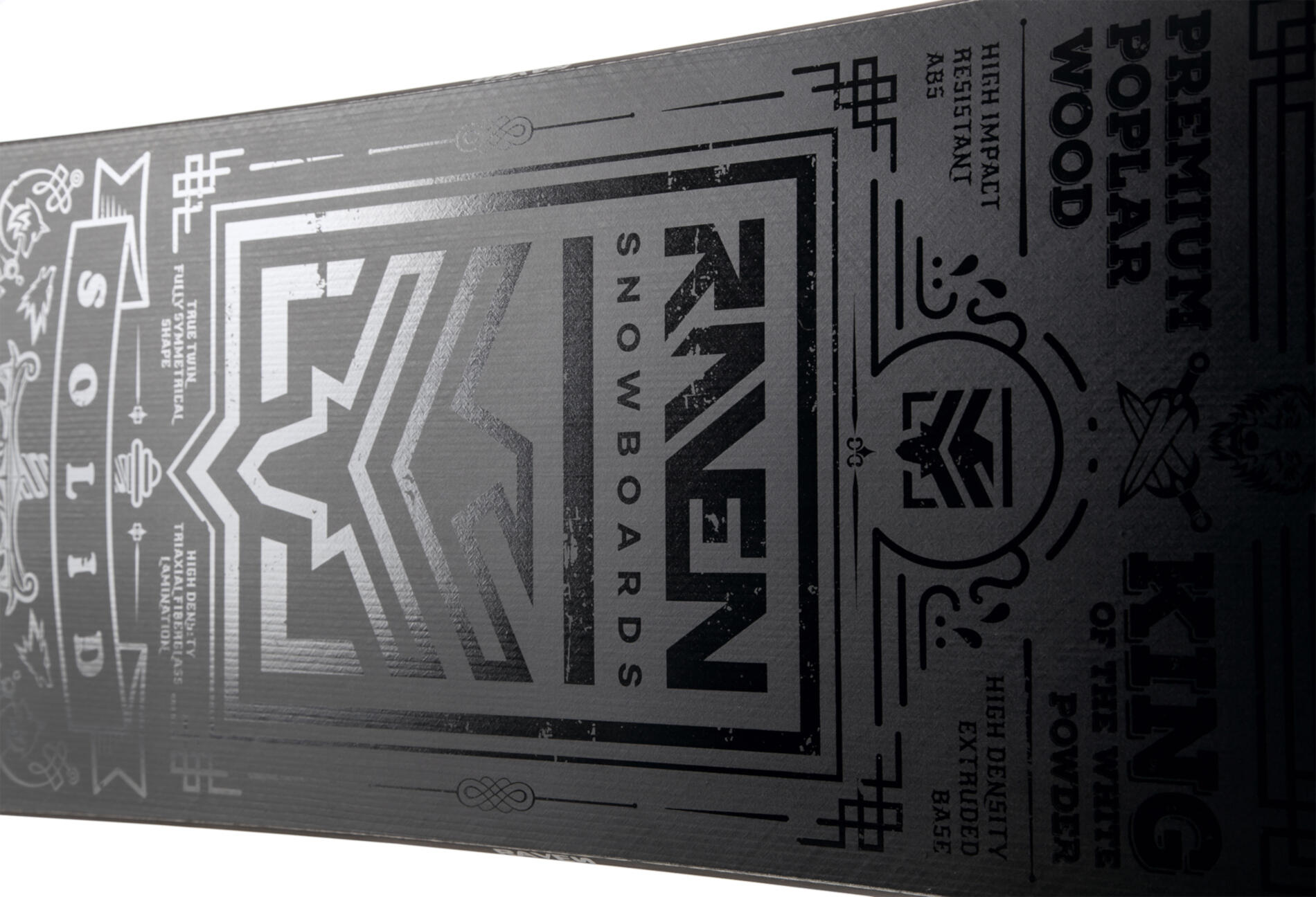 Tavola da snowboard Solid Steel Nero 4/5