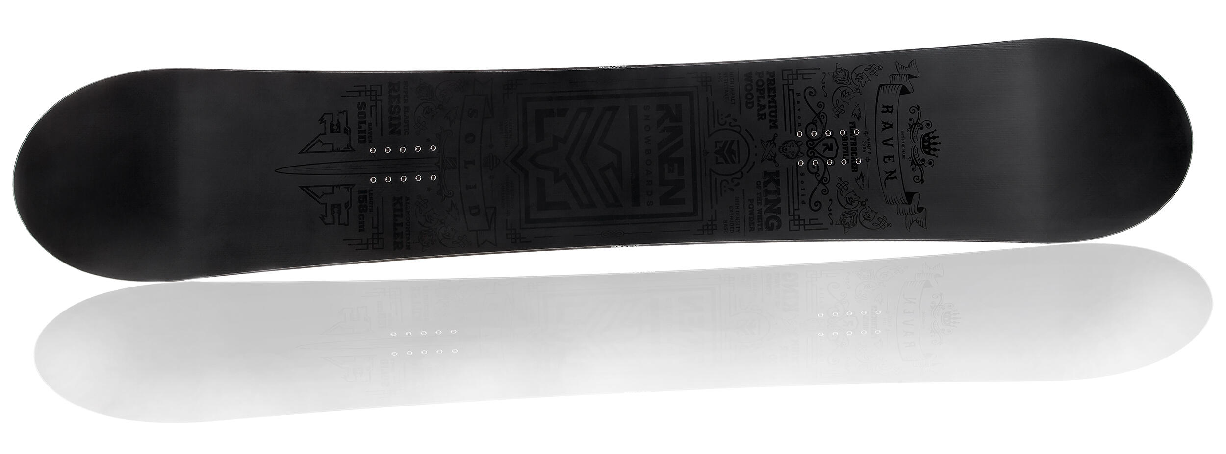 Tavola da snowboard Solid Steel Nero 2/5